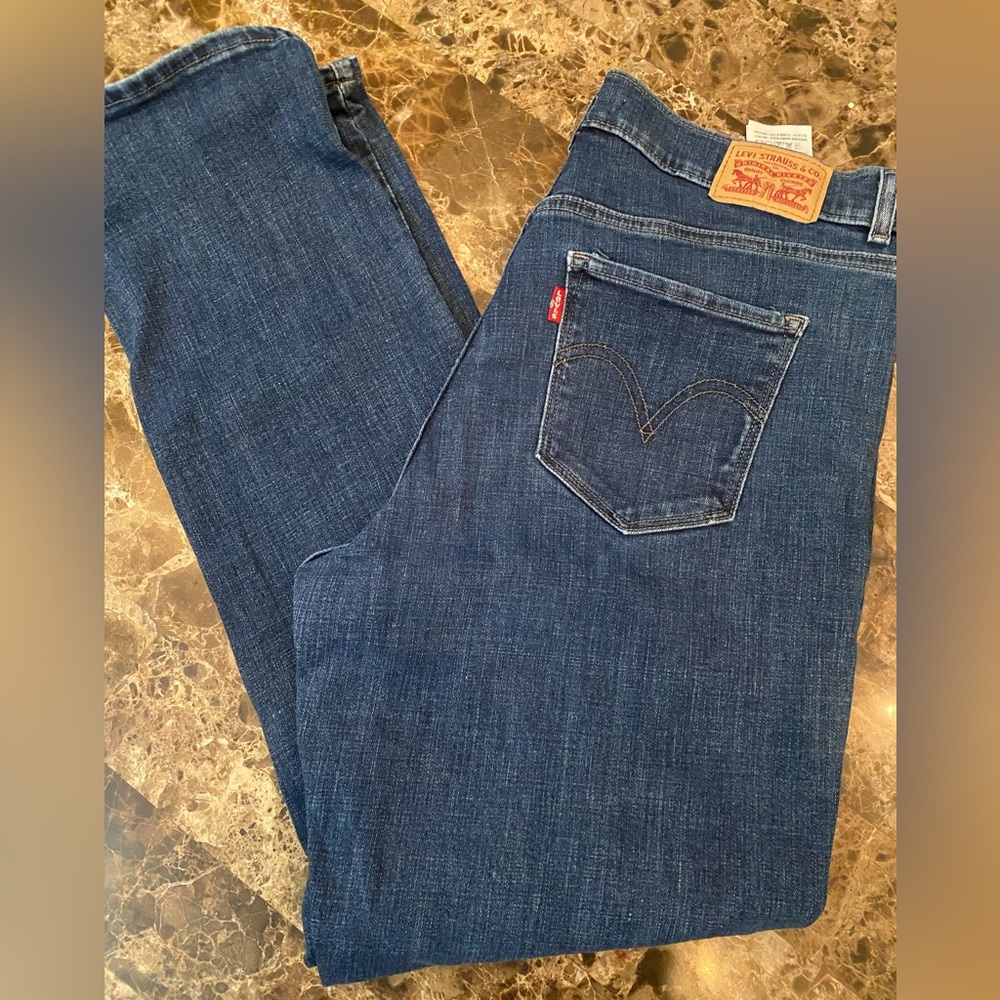 Levi's Women's Straight Leg Jeans - Dark Blue